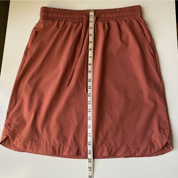 Mondetta Mahogany Rust Orange Active Skirt Size Small  side Pockets - Picture 8 of 11